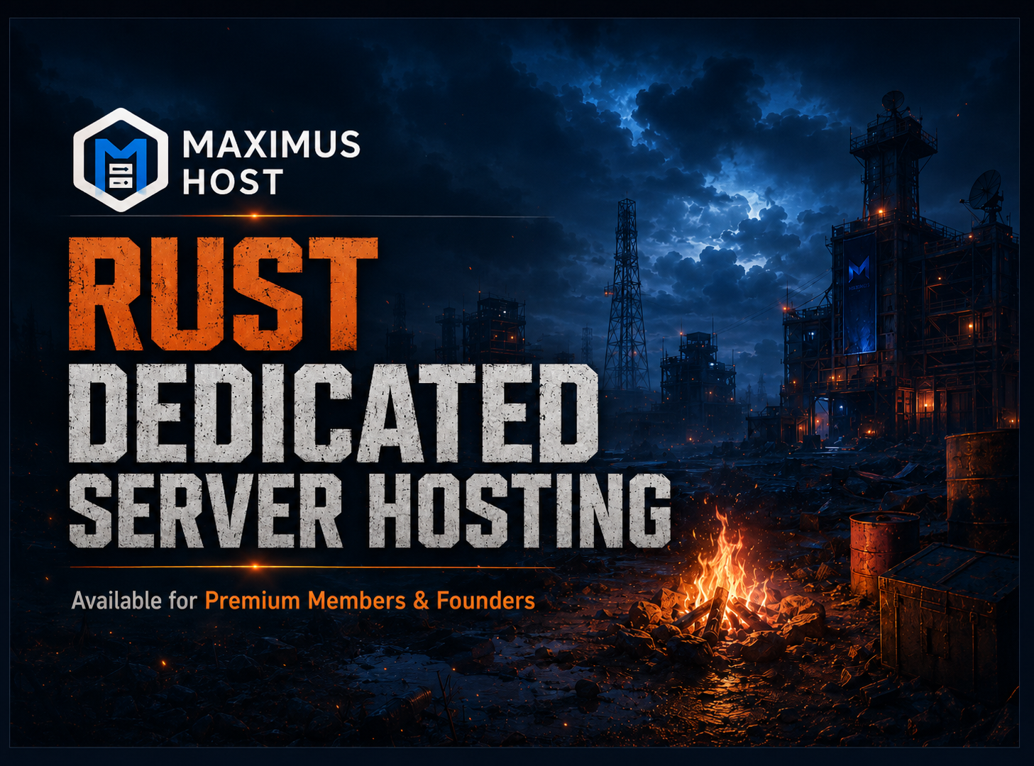 rust dedicated server hosting is available on maximushost