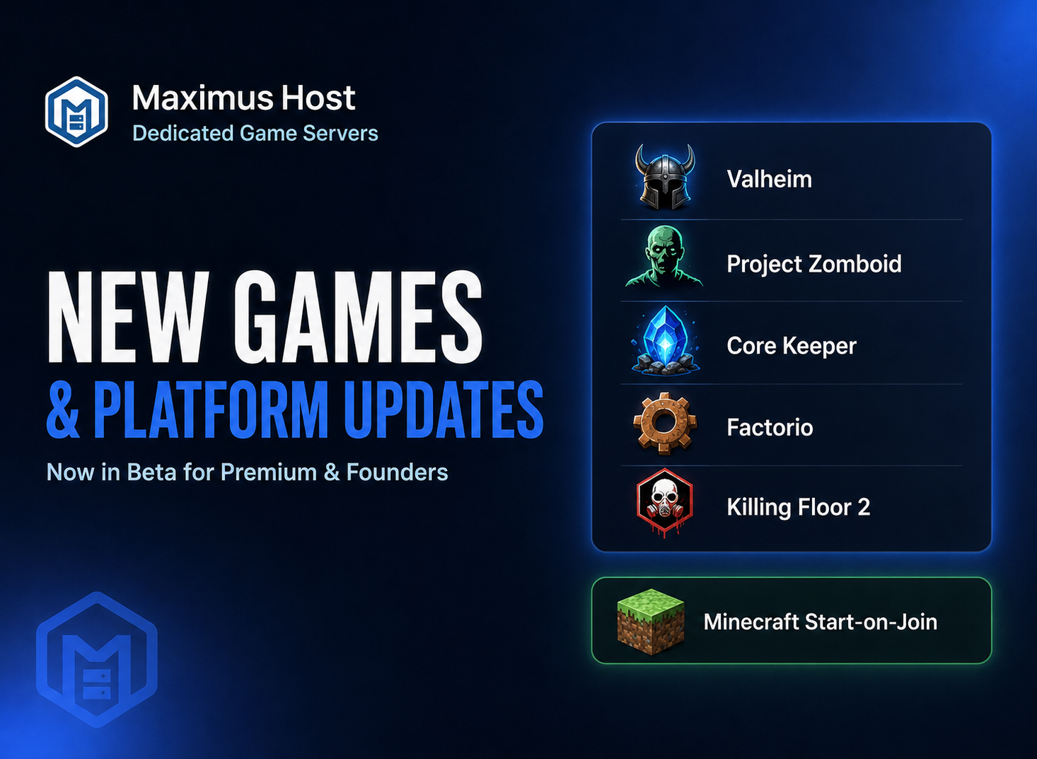new games and platform updates