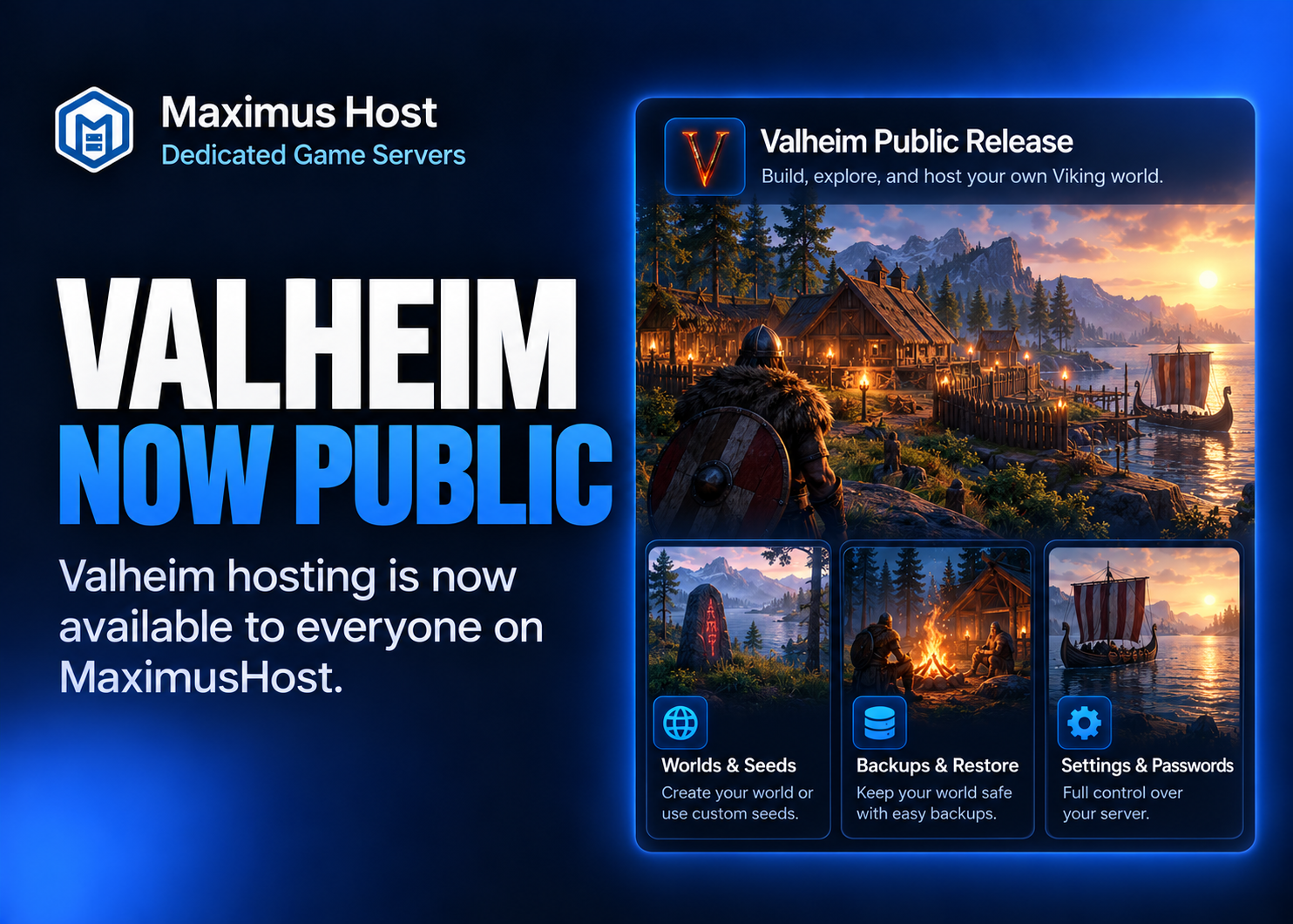 Valheim Server Hosting Is Now Available to Everyone on MaximusHost valheim server hosting is now available to everyone on maximushost